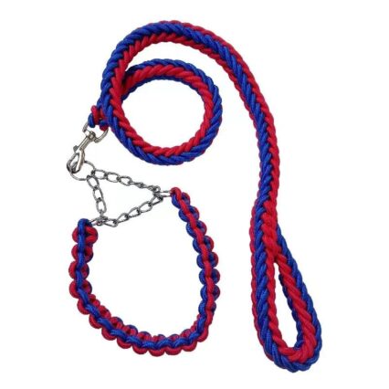 Woven Leash with choke Collar