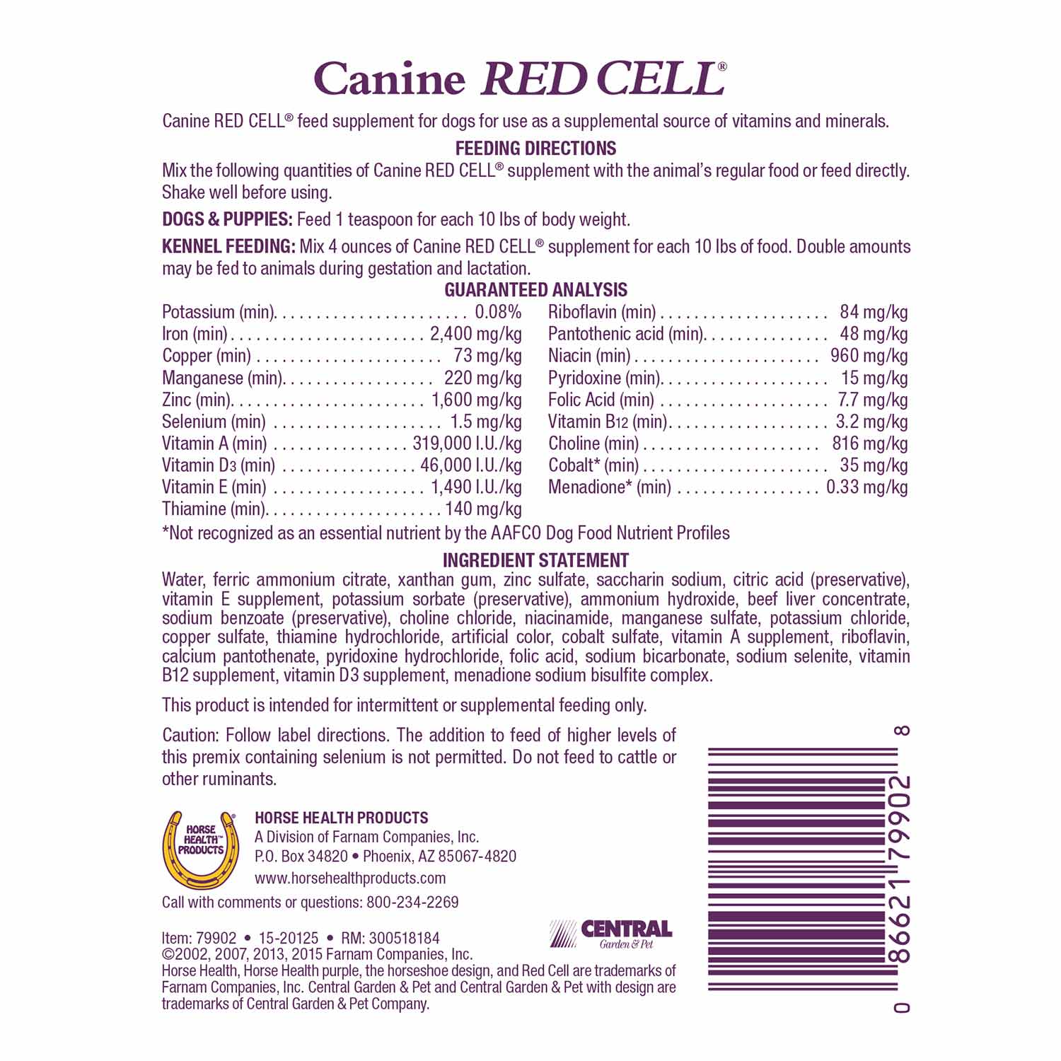 RedCell liquid vitamin and mineral supplement - Image 3